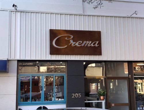 New Signage for Crema – Coffee Shop in Orange